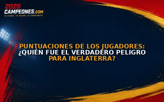 Puntuaciones de los jugadores: ¿Quién fue el verdadero peligro para Inglaterra?