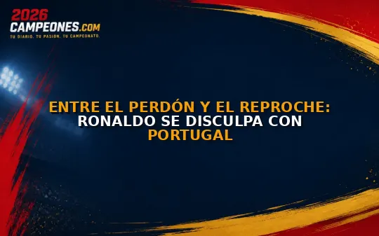 Entre el perdón y el reproche: Ronaldo se disculpa con Portugal