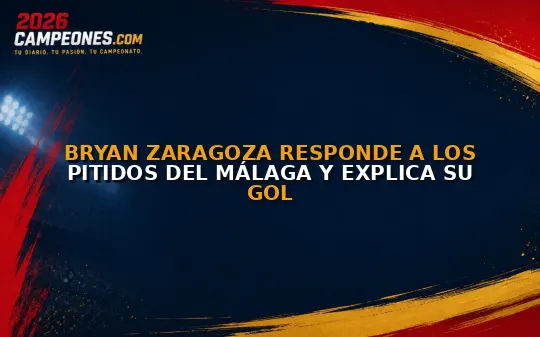 Bryan Zaragoza responde a los pitidos del Málaga y explica su gol