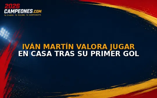 Iván Martín valora jugar en casa tras su primer gol