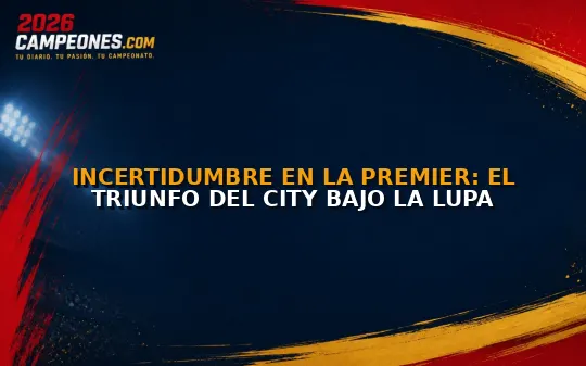 Incertidumbre en la Premier: El triunfo del City bajo la lupa