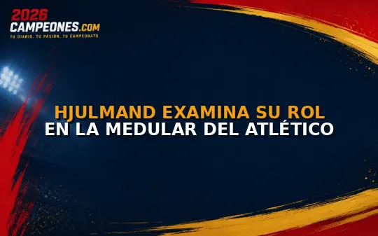 Hjulmand examina su rol en la medular del Atlético