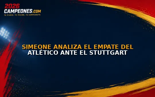 Simeone analiza el empate del Atlético ante el Stuttgart
