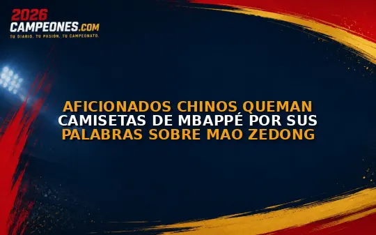 Aficionados chinos queman camisetas de Mbappé por sus palabras sobre Mao Zedong