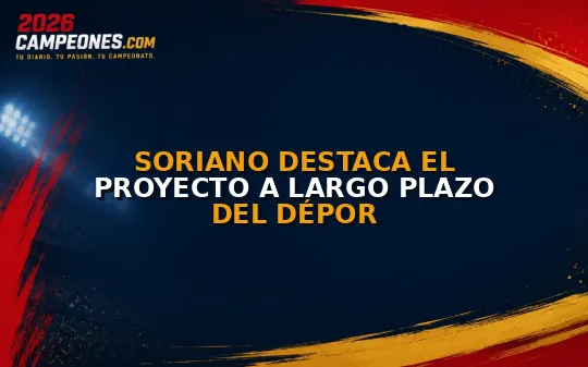 Soriano destaca el proyecto a largo plazo del Dépor