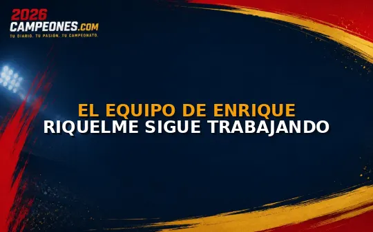 El equipo de Enrique Riquelme sigue trabajando