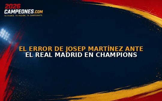 El error de Josep Martínez ante el Real Madrid en Champions