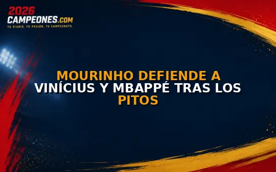Mourinho defiende a Vinícius y Mbappé tras los pitos