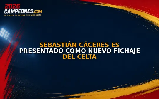 Sebastián Cáceres es presentado como nuevo fichaje del Celta