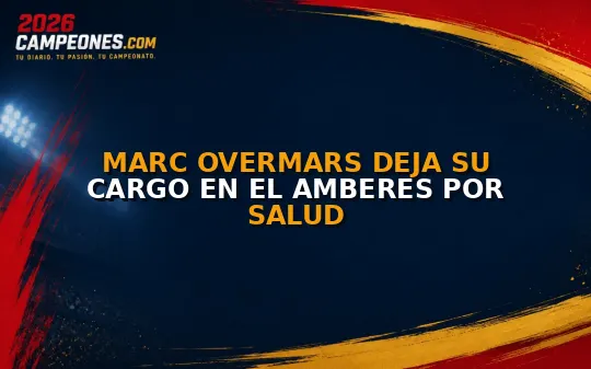 Marc Overmars deja su cargo en el Amberes por salud