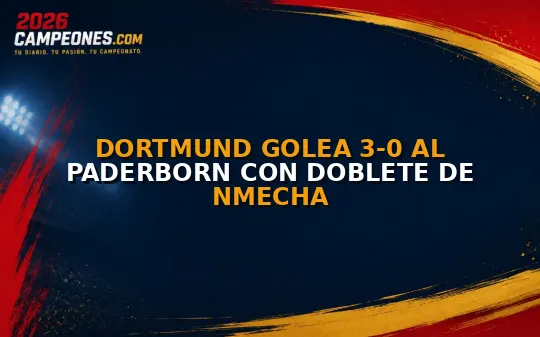 Dortmund golea 3-0 al Paderborn con doblete de Nmecha