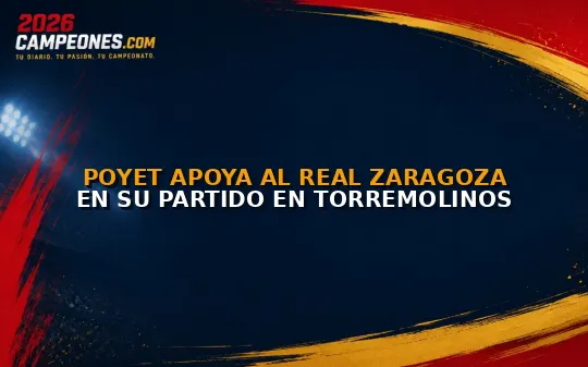 Poyet apoya al Real Zaragoza en su partido en Torremolinos