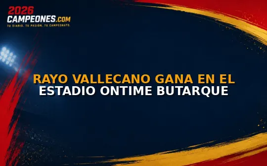 Rayo Vallecano gana en el Estadio Ontime Butarque