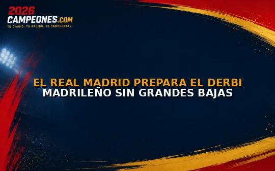 El Real Madrid prepara el derbi madrileño sin grandes bajas