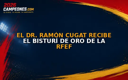 El Dr. Ramón Cugat recibe el Bisturí de Oro de la RFEF