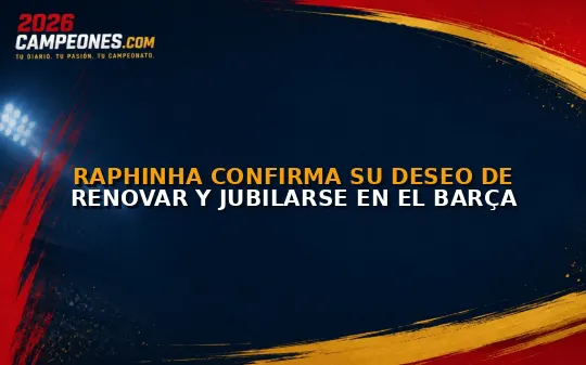 Raphinha confirma su deseo de renovar y jubilarse en el Barça
