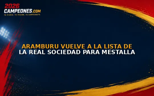 Aramburu vuelve a la lista de la Real Sociedad para Mestalla