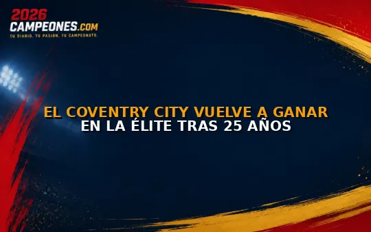 El Coventry City vuelve a ganar en la élite tras 25 años