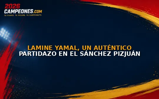 Lamine Yamal, un auténtico partidazo en el Sánchez Pizjuán