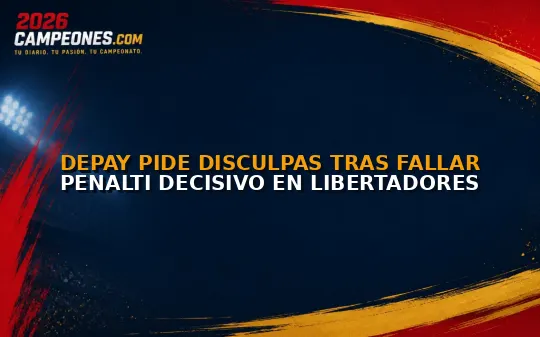 Depay pide disculpas tras fallar penalti decisivo en Libertadores