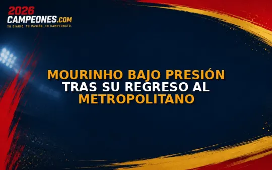 Mourinho bajo presión tras su regreso al Metropolitano