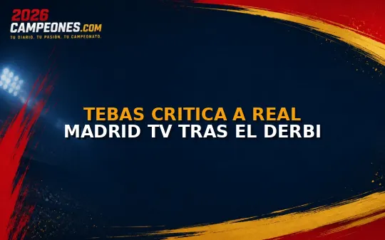 Tebas critica a Real Madrid TV tras el derbi