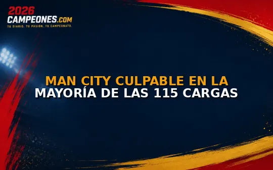 Man City culpable en la mayoría de las 115 cargas